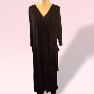 LANE BRYANT 3/4-Sleeve Jersey Midi Dress